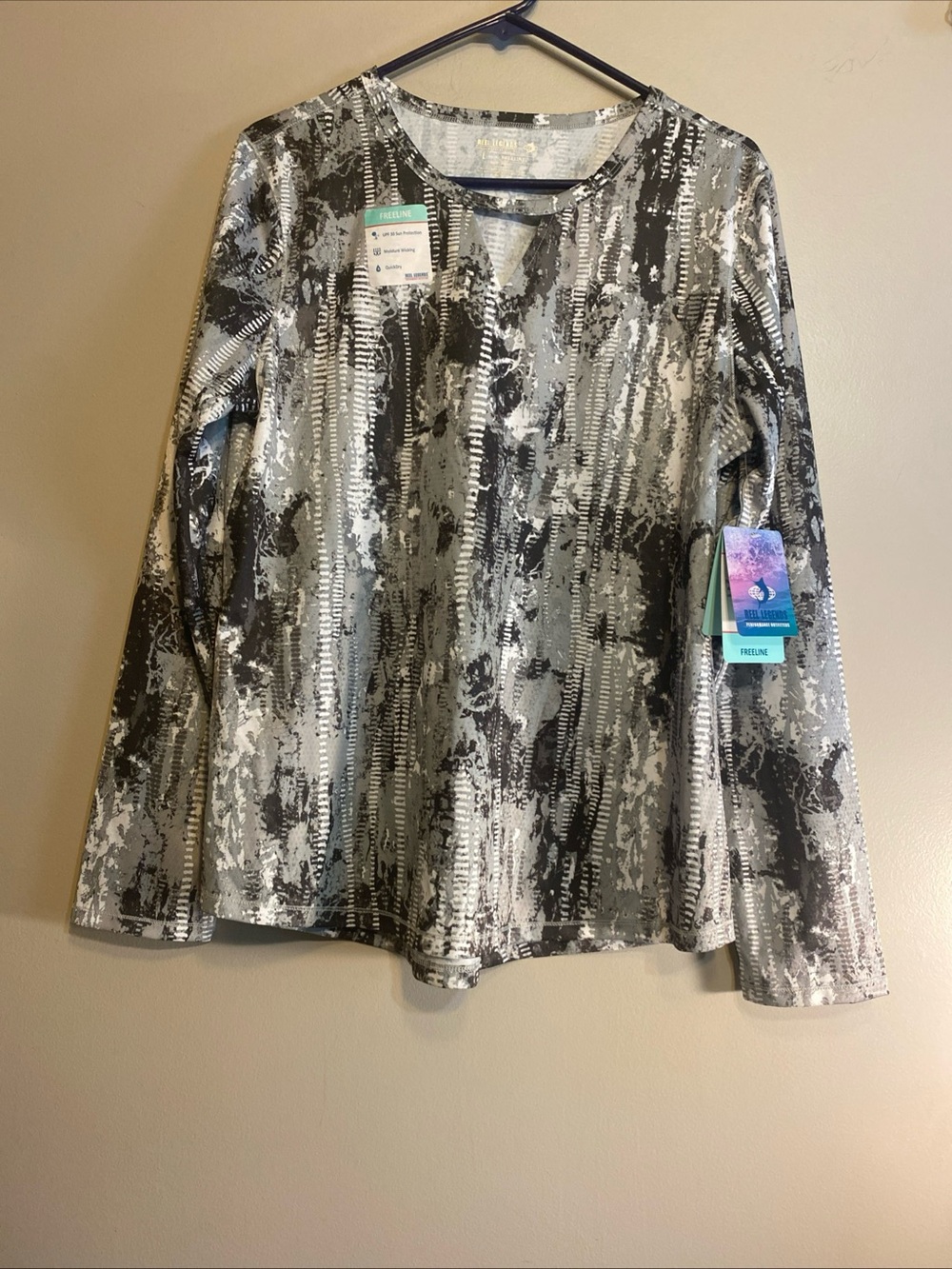 Reel Legends Women‎ Large Long Sleeve Freeline Uv Protective Shirt